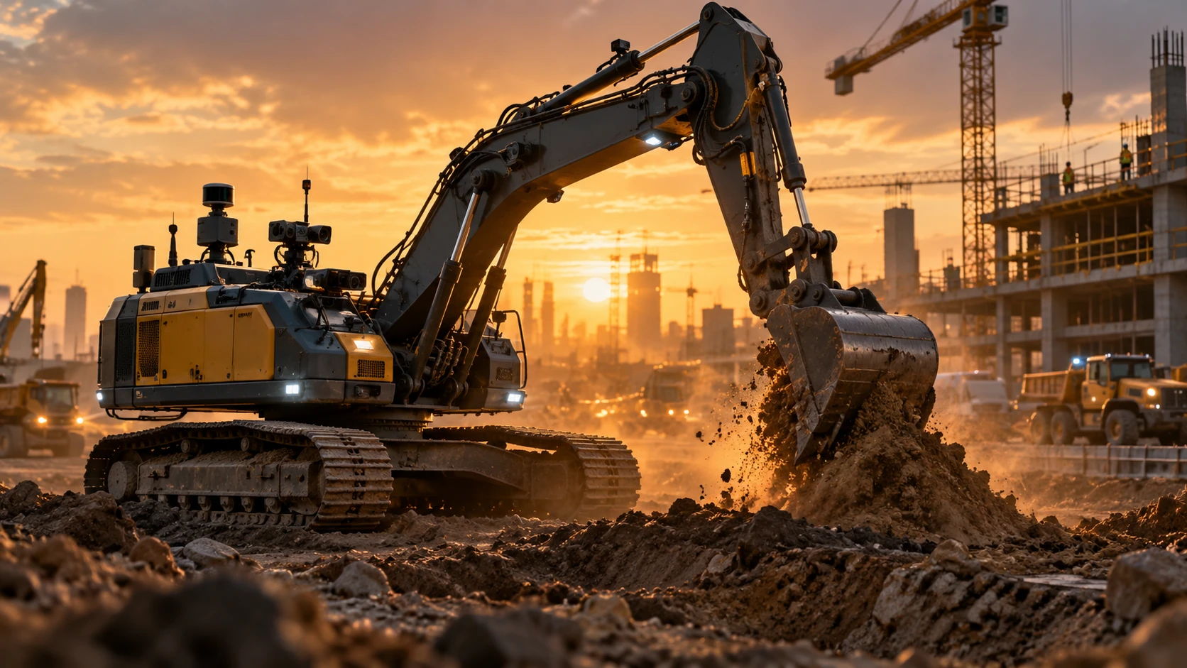 Construction site concept imagery